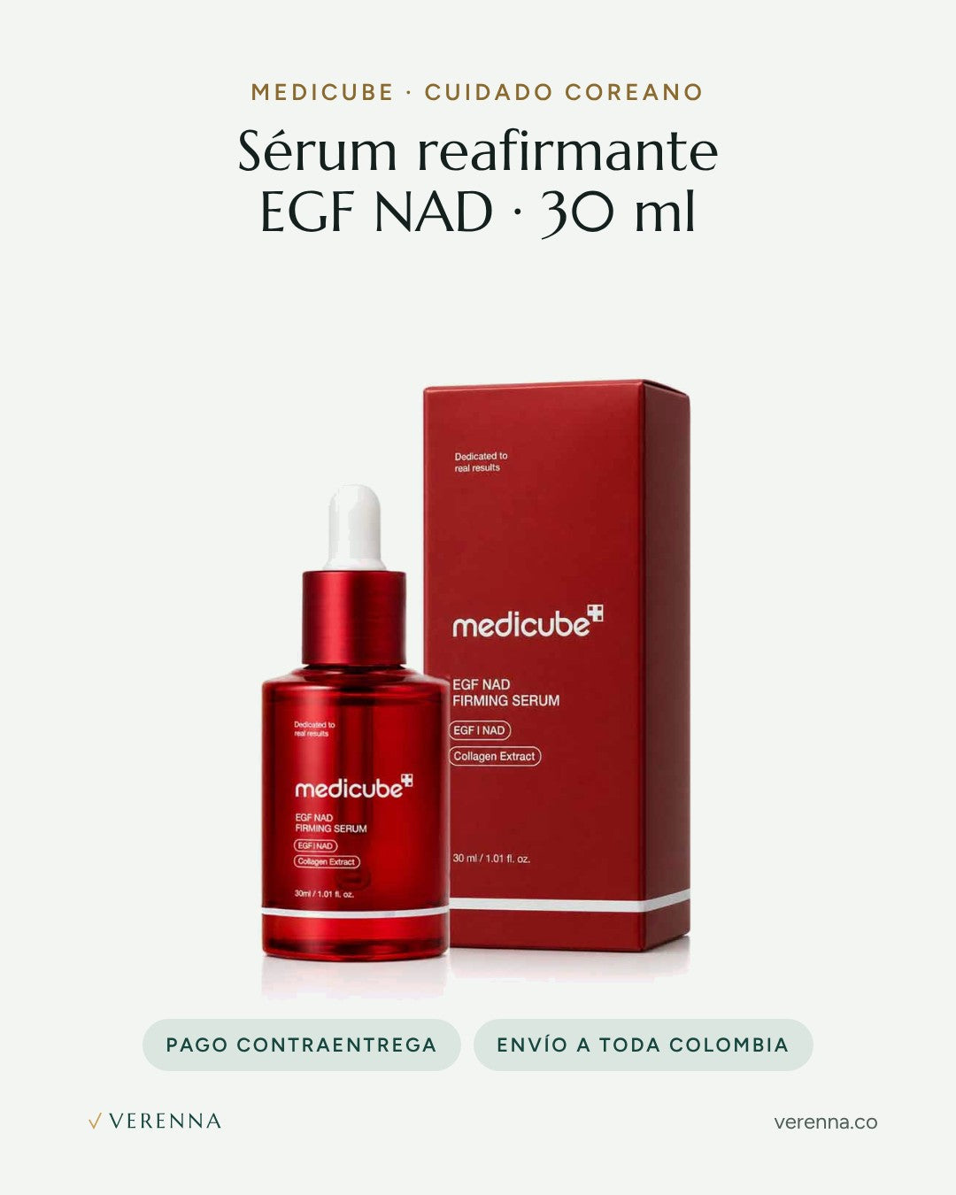 Sérum reafirmante Medicube EGF NAD 30 ml